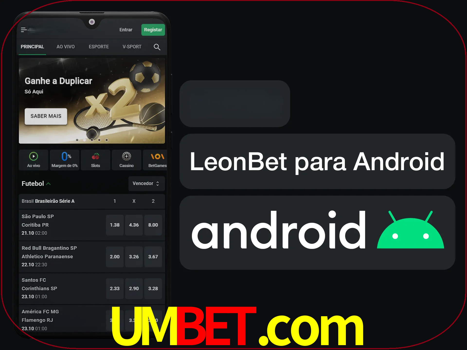 Adquira sua versão poket de LeonBet.