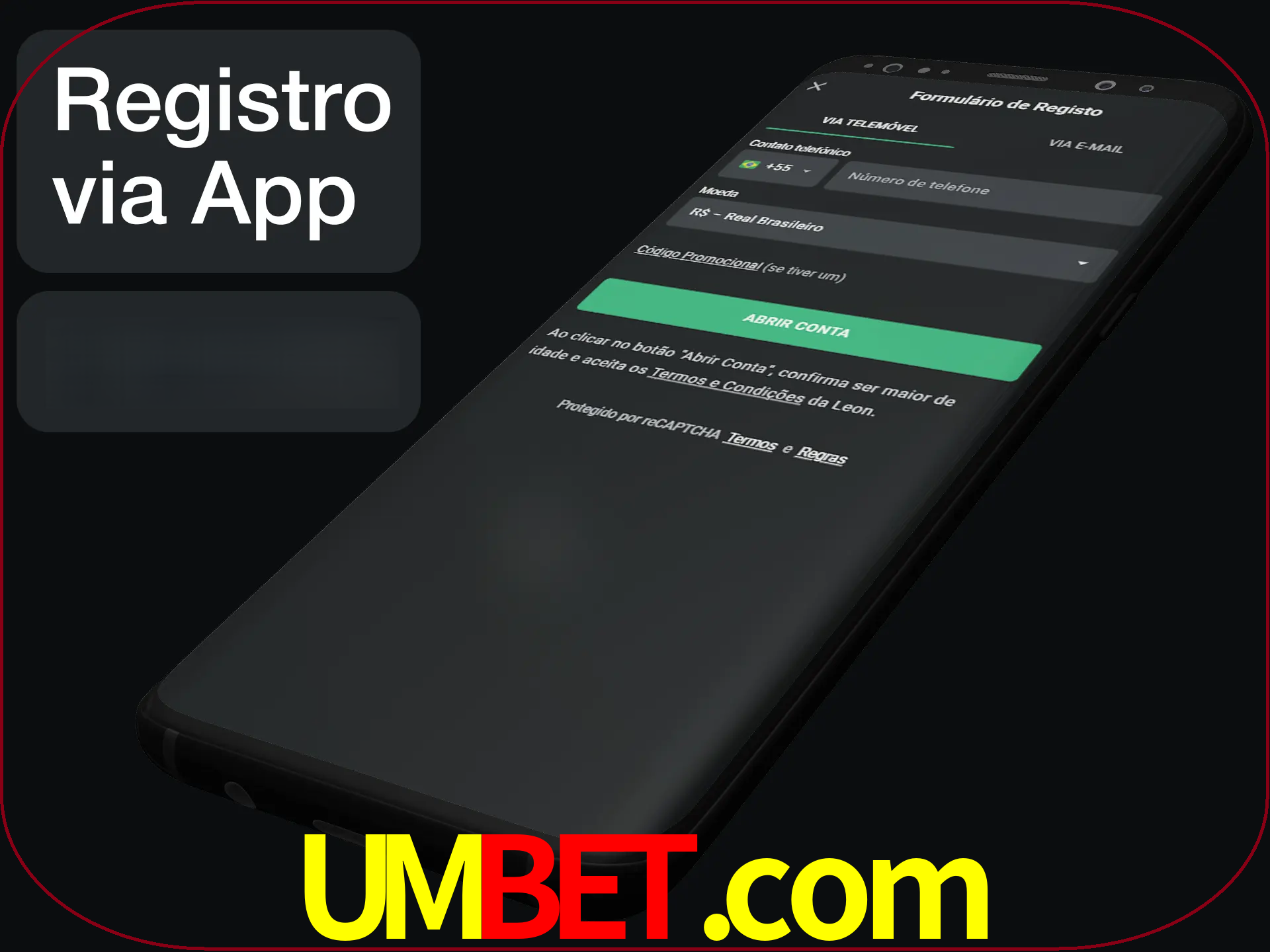 Registre-se quiclly em LeonBet usando o aplicativo.